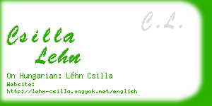 csilla lehn business card